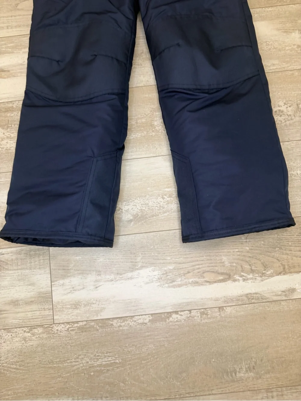 Champion VentureDry Kids Snow Bib Overalls Size M 8-10 Blue Navy Ski Pants EUC